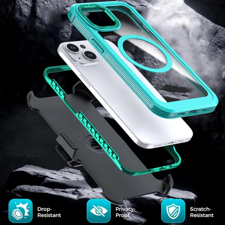 Acryl Vollschutz Magnetische Handyhülle mit Rückclip, Für iPhone 14 / 13, Für iPhone 14 Pro, Für iPhone 14 Pro Max, Für iPhone 13 Pro Max, Für iPhone 13 Pro, Für iPhone 12 / 12 Pro