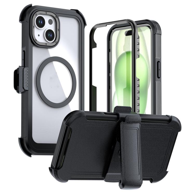 Acryl Vollschutz Magnetische Handyhülle mit Rückclip, Für iPhone 14 / 13, Für iPhone 14 Pro, Für iPhone 14 Pro Max, Für iPhone 13 Pro Max, Für iPhone 13 Pro, Für iPhone 12 / 12 Pro