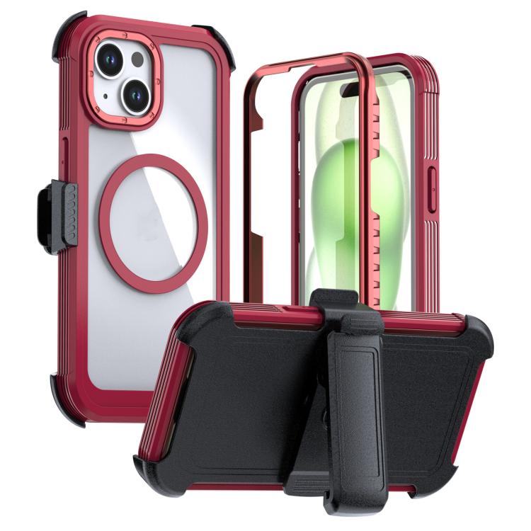 Acryl Vollschutz Magnetische Handyhülle mit Rückclip, Für iPhone 14 / 13, Für iPhone 14 Pro, Für iPhone 14 Pro Max, Für iPhone 13 Pro Max, Für iPhone 13 Pro, Für iPhone 12 / 12 Pro