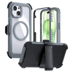 Acryl Vollschutz Magnetische Handyhülle mit Rückclip, Für iPhone 14 / 13, Für iPhone 14 Pro, Für iPhone 14 Pro Max, Für iPhone 13 Pro Max, Für iPhone 13 Pro, Für iPhone 12 / 12 Pro
