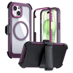 Acryl Vollschutz Magnetische Handyhülle mit Rückclip, Für iPhone 14 / 13, Für iPhone 14 Pro, Für iPhone 14 Pro Max, Für iPhone 13 Pro Max, Für iPhone 13 Pro, Für iPhone 12 / 12 Pro