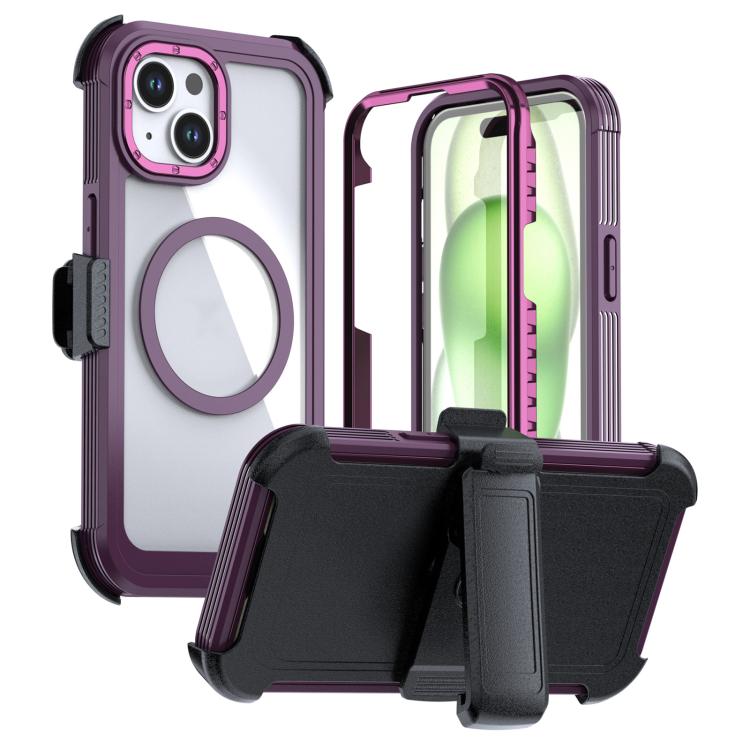Acryl Vollschutz Magnetische Handyhülle mit Rückclip, Für iPhone 14 / 13, Für iPhone 14 Pro, Für iPhone 14 Pro Max, Für iPhone 13 Pro Max, Für iPhone 13 Pro, Für iPhone 12 / 12 Pro