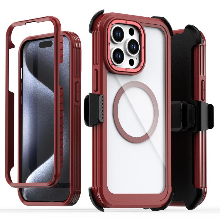 Acryl Vollschutz Magnetische Handyhülle mit Rückclip, Für iPhone 14 / 13, Für iPhone 14 Pro, Für iPhone 14 Pro Max, Für iPhone 13 Pro Max, Für iPhone 13 Pro, Für iPhone 12 / 12 Pro