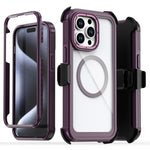 Acryl Vollschutz Magnetische Handyhülle mit Rückclip, Für iPhone 14 / 13, Für iPhone 14 Pro, Für iPhone 14 Pro Max, Für iPhone 13 Pro Max, Für iPhone 13 Pro, Für iPhone 12 / 12 Pro