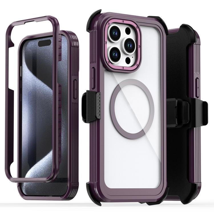 Acryl Vollschutz Magnetische Handyhülle mit Rückclip, Für iPhone 14 / 13, Für iPhone 14 Pro, Für iPhone 14 Pro Max, Für iPhone 13 Pro Max, Für iPhone 13 Pro, Für iPhone 12 / 12 Pro