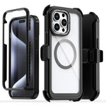 Acryl Vollschutz Magnetische Handyhülle mit Rückclip, Für iPhone 14 / 13, Für iPhone 14 Pro, Für iPhone 14 Pro Max, Für iPhone 13 Pro Max, Für iPhone 13 Pro, Für iPhone 12 / 12 Pro