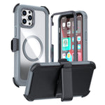 Acryl Vollschutz Magnetische Handyhülle mit Rückclip, Für iPhone 14 / 13, Für iPhone 14 Pro, Für iPhone 14 Pro Max, Für iPhone 13 Pro Max, Für iPhone 13 Pro, Für iPhone 12 / 12 Pro