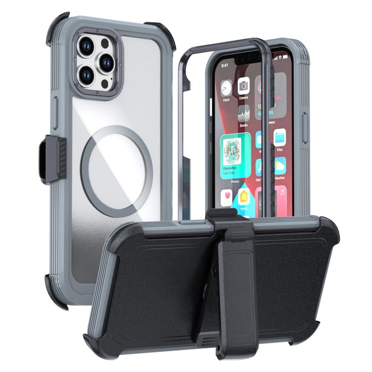 Acryl Vollschutz Magnetische Handyhülle mit Rückclip, Für iPhone 14 / 13, Für iPhone 14 Pro, Für iPhone 14 Pro Max, Für iPhone 13 Pro Max, Für iPhone 13 Pro, Für iPhone 12 / 12 Pro