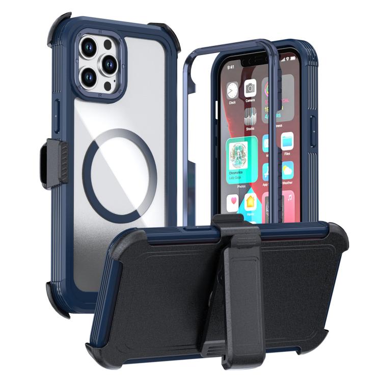 Acryl Vollschutz Magnetische Handyhülle mit Rückclip, Für iPhone 14 / 13, Für iPhone 14 Pro, Für iPhone 14 Pro Max, Für iPhone 13 Pro Max, Für iPhone 13 Pro, Für iPhone 12 / 12 Pro