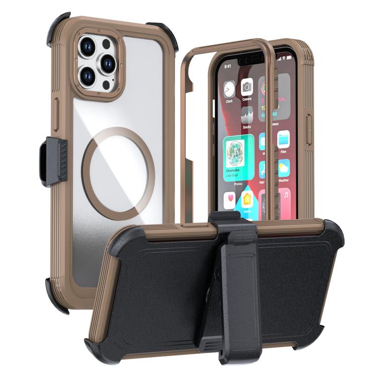 Acryl Vollschutz Magnetische Handyhülle mit Rückclip, Für iPhone 14 / 13, Für iPhone 14 Pro, Für iPhone 14 Pro Max, Für iPhone 13 Pro Max, Für iPhone 13 Pro, Für iPhone 12 / 12 Pro