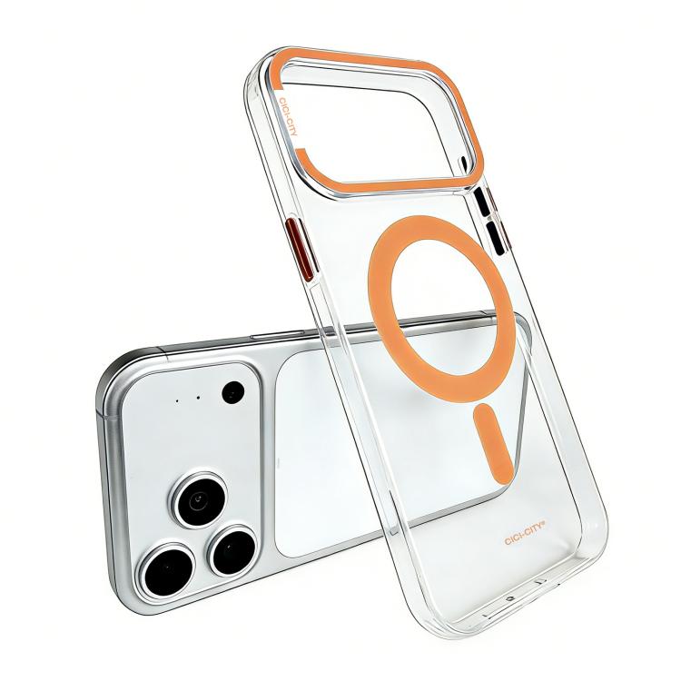 CICI-CITY Selbstheilende transparente IMD Magnet-Handyhülle, Für iPhone 17 Pro Max, Für iPhone 17 Pro