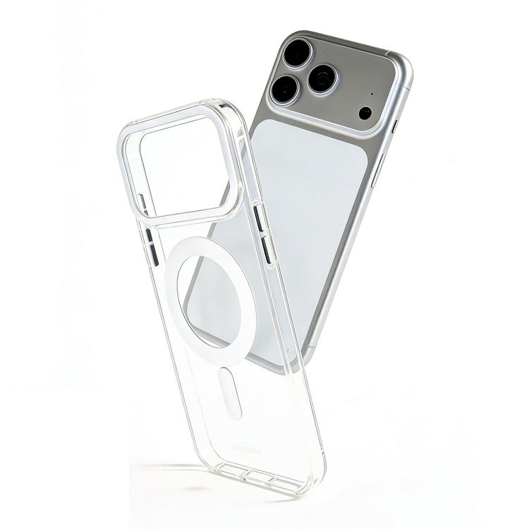 CICI-CITY Self-Healing Transparent IMD Magnetic Phone Case, For iPhone 17 Pro Max, For iPhone 17 Pro
