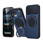 ShellGod Magnetische Rotationshalterung mit Linsenschutz, PC + TPU Hybrid Handyhülle, für iPhone 17 Pro Max, für iPhone 17 Pro
