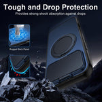 ShellGod Magnetische Rotationshalterung mit Linsenschutz, PC + TPU Hybrid Handyhülle, für iPhone 17 Pro Max, für iPhone 17 Pro