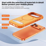 Zweifarbige Imitation Original Magnetic Phone Case mit Halter, für iPhone 17 Pro Max, für iPhone 17 Pro