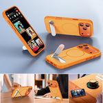 Zweifarbige Imitation Original Magnetic Phone Case mit Halter, für iPhone 17 Pro Max, für iPhone 17 Pro