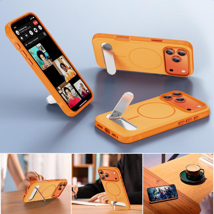 Zweifarbige Imitation Original Magnetic Phone Case mit Halter, für iPhone 17 Pro Max, für iPhone 17 Pro