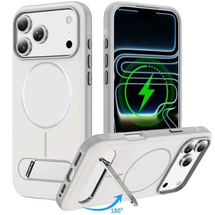 Zweifarbige Imitation Original Magnetic Phone Case mit Halter, für iPhone 17 Pro Max, für iPhone 17 Pro