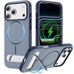 Zweifarbige Imitation Original Magnetic Phone Case mit Halter, für iPhone 17 Pro Max, für iPhone 17 Pro