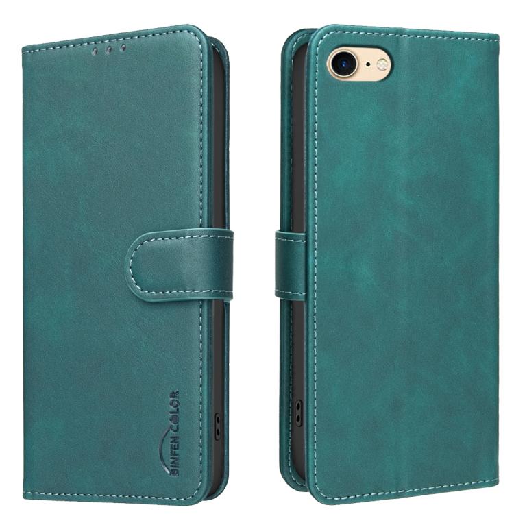 Solid Color Calfskin Texture RFID Vegan Leather Phone Case, For iPhone XS Max, For iPhone 6 Plus/7 Plus/8 Plus, For iPhone 6 / 7 / 8