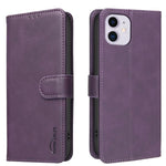 Einfarbige Kalbslederstruktur RFID vegane Leder-Handyhülle, Für iPhone XS Max, Für iPhone 6 Plus/7 Plus/8 Plus, Für iPhone 6 / 7 / 8