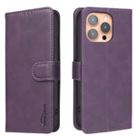 Einfarbige Kalbslederstruktur RFID vegane Leder-Handyhülle, Für iPhone XS Max, Für iPhone 6 Plus/7 Plus/8 Plus, Für iPhone 6 / 7 / 8
