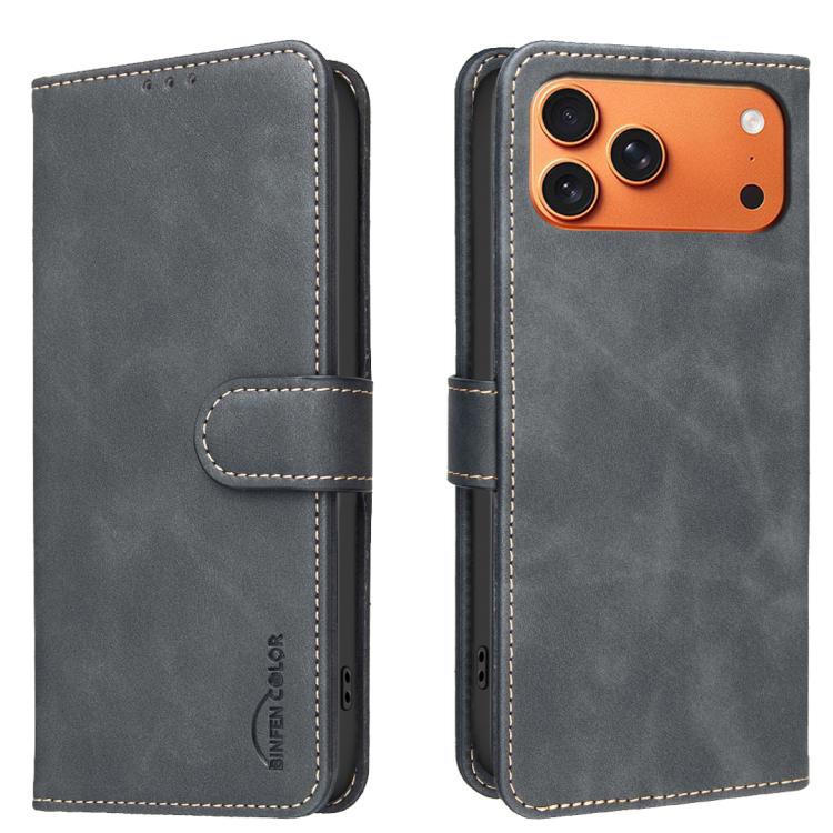 Handyhülle aus RFID-fähigem veganem Leder mit einfarbiger Kalbsledertextur, für iPhone 16e / 17e, für iPhone 17 Pro Max, für iPhone 17 Pro, für iPhone 17, für iPhone Air, für iPhone 16 Pro Max, für iPhone 16 Pro, für iPhone 16 Plus