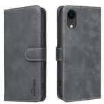Einfarbige Kalbslederstruktur RFID vegane Leder-Handyhülle, Für iPhone XS Max, Für iPhone 6 Plus/7 Plus/8 Plus, Für iPhone 6 / 7 / 8