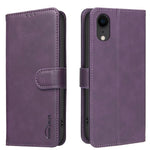 Einfarbige Kalbslederstruktur RFID vegane Leder-Handyhülle, Für iPhone XS Max, Für iPhone 6 Plus/7 Plus/8 Plus, Für iPhone 6 / 7 / 8