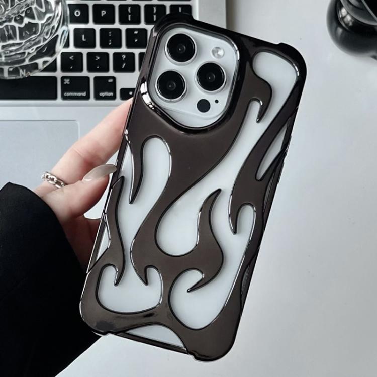 Galvanisierte TPU-Handyhülle mit flammendem Aushöhlungsdesign und Kühlfunktion, für iPhone 15 Pro, für iPhone 15 Plus, für iPhone 15