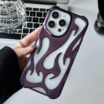 Galvanisierte TPU-Handyhülle mit flammendem Aushöhlungsdesign und Kühlfunktion, für iPhone 15 Pro, für iPhone 15 Plus, für iPhone 15