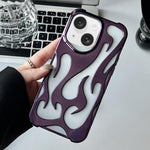 Galvanisierte TPU-Handyhülle mit flammendem Aushöhlungsdesign und Kühlfunktion, für iPhone 15 Pro, für iPhone 15 Plus, für iPhone 15