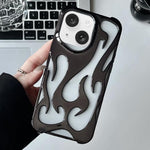 Galvanisierte TPU-Handyhülle mit flammendem Aushöhlungsdesign und Kühlfunktion, für iPhone 15 Pro, für iPhone 15 Plus, für iPhone 15