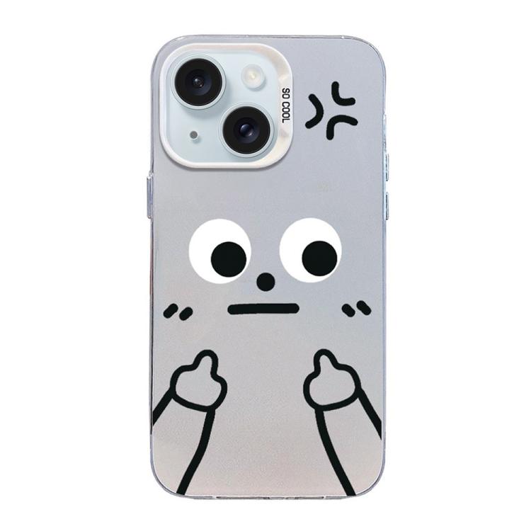 Little Man Gestures Farbige Silber Mattierte PC Hybrid TPU Handyhülle, Für iPhone 15, Für iPhone 14 Plus, Für iPhone 14, Für iPhone 14 Pro, Für iPhone 14 Pro Max, Für iPhone 13 Pro Max, Für iPhone 13 Pro, Für iPhone 13, Für iPhone 13 mini, Für iPhone 12