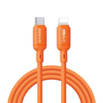 DUX DUCIS SILI Serie 27W Typ-C zu 8 Pin Silikondatenkabel, Länge: 1m, Typ-C zu 8 Pin