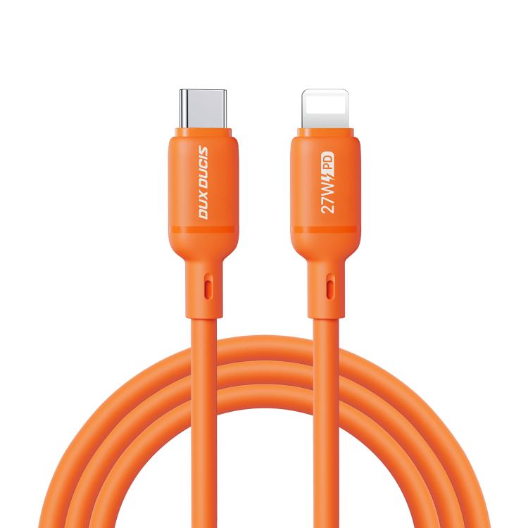 DUX DUCIS SILI Serie 27W Typ-C zu 8 Pin Silikondatenkabel, Länge: 1m, Typ-C zu 8 Pin