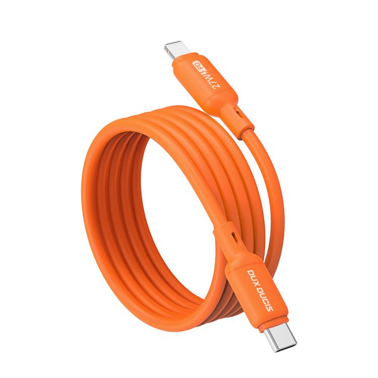 DUX DUCIS SILI Serie 27W Typ-C zu 8 Pin Silikondatenkabel, Länge: 1m, Typ-C zu 8 Pin