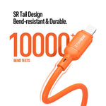 DUX DUCIS SILI Serie 27W Typ-C zu 8 Pin Silikondatenkabel, Länge: 1m, Typ-C zu 8 Pin