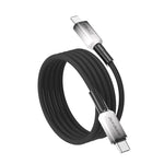 DUX DUCIS WLCM Serie 27W Type-C zu 8-Pin Transparentes Farbverlauf Geflochtenes Datenkabel, Länge: 1m, Type-C zu 8-Pin