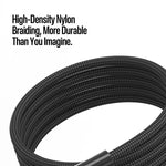 DUX DUCIS WLCM Serie 27W Type-C zu 8-Pin Transparentes Farbverlauf Geflochtenes Datenkabel, Länge: 1m, Type-C zu 8-Pin