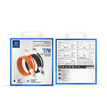 DUX DUCIS WLCM Serie 27W Type-C zu 8-Pin Transparentes Farbverlauf Geflochtenes Datenkabel, Länge: 1m, Type-C zu 8-Pin