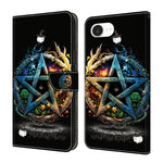 Crystal-Like Painted Vegan Leather Phone Case, For iPhone 17e / 16e, For iPhone 17 Pro Max, For iPhone 17 Pro, For iPhone 17