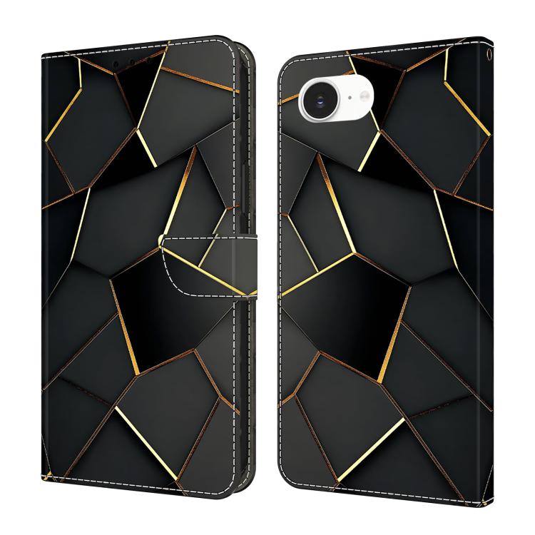Crystal-Like Painted Vegan Leather Phone Case, For iPhone 17e / 16e, For iPhone 17 Pro Max, For iPhone 17 Pro, For iPhone 17