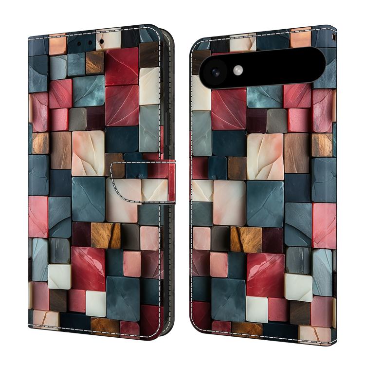 Handyhülle aus veganem Leder mit kristallartiger Bemalung, für iPhone Air, für iPhone 16 Pro Max, für iPhone 16 Pro, für iPhone 16