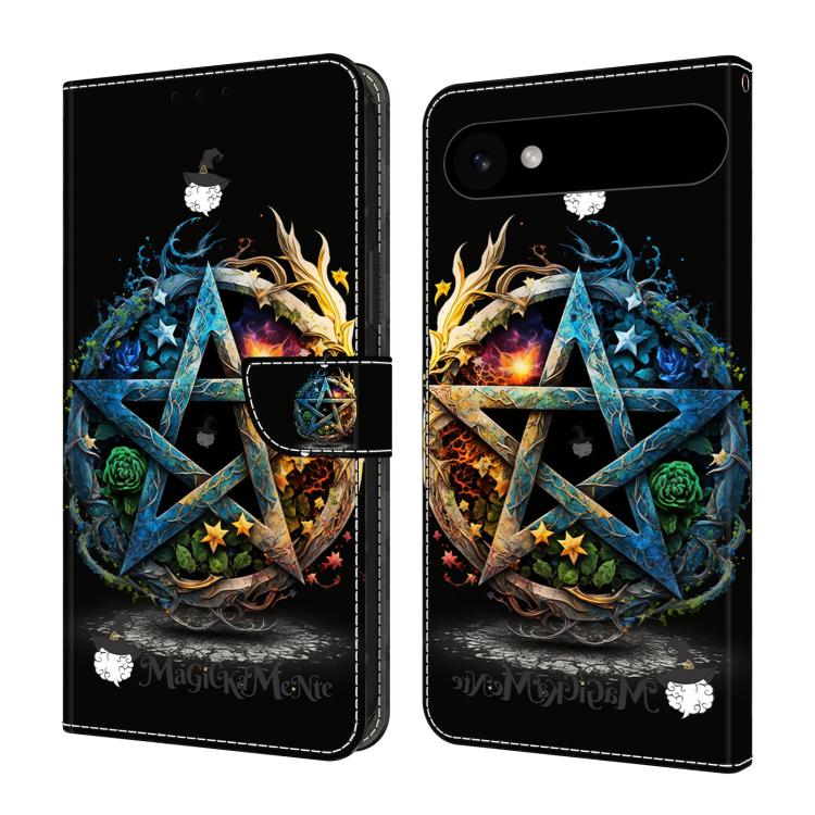 Handyhülle aus veganem Leder mit kristallartiger Bemalung, für iPhone Air, für iPhone 16 Pro Max, für iPhone 16 Pro, für iPhone 16