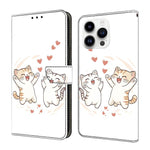 Handyhülle aus veganem Leder mit kristallartiger Bemalung, für iPhone Air, für iPhone 16 Pro Max, für iPhone 16 Pro, für iPhone 16