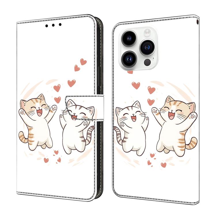Handyhülle aus veganem Leder mit kristallartiger Bemalung, für iPhone Air, für iPhone 16 Pro Max, für iPhone 16 Pro, für iPhone 16