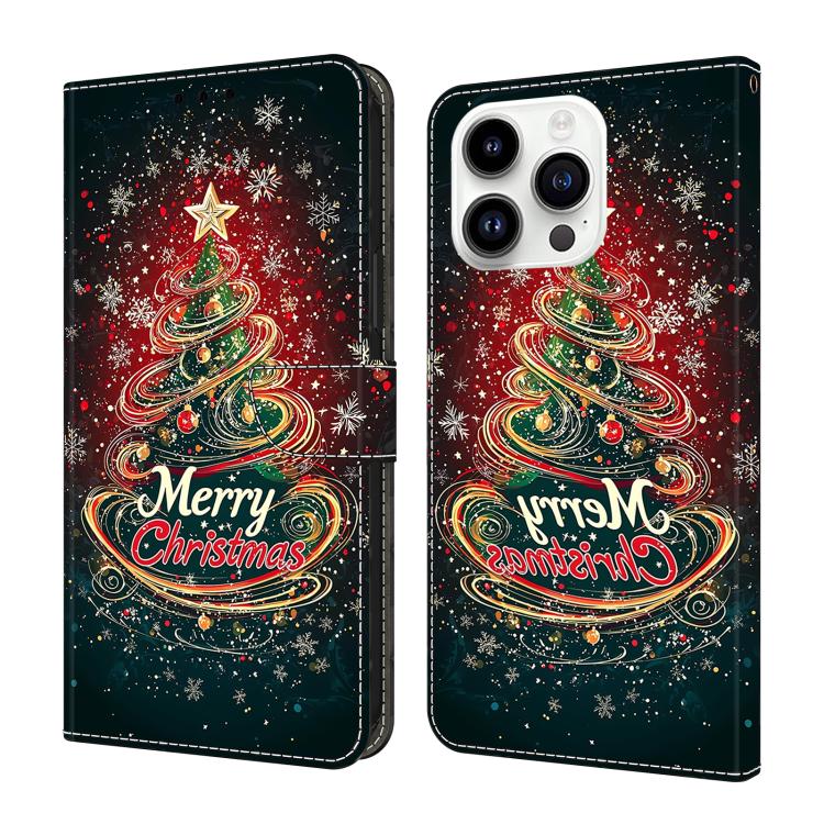 Handyhülle aus veganem Leder mit kristallartiger Bemalung, für iPhone Air, für iPhone 16 Pro Max, für iPhone 16 Pro, für iPhone 16