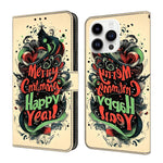 Handyhülle aus veganem Leder mit kristallartiger Bemalung, für iPhone Air, für iPhone 16 Pro Max, für iPhone 16 Pro, für iPhone 16