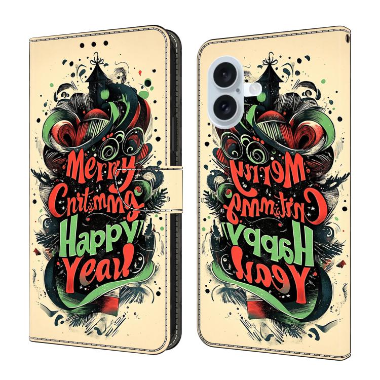 Handyhülle aus veganem Leder mit kristallartiger Bemalung, für iPhone Air, für iPhone 16 Pro Max, für iPhone 16 Pro, für iPhone 16
